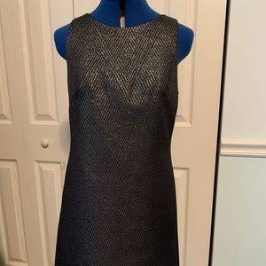 Vince Camuto metallic shift dress